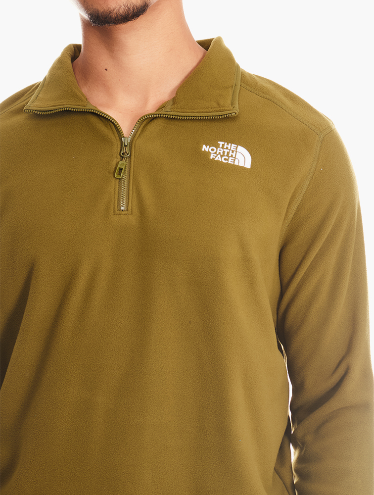 MyRunway | Shop The North Face Forest Olive 100 Glacier 1/4 Zip